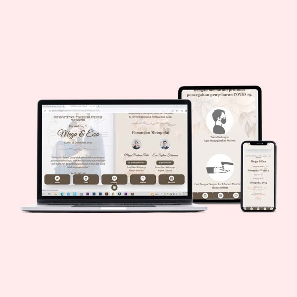 Katalog contoh undangan digital Exclusive Coklat - Gawe Undangan (1)