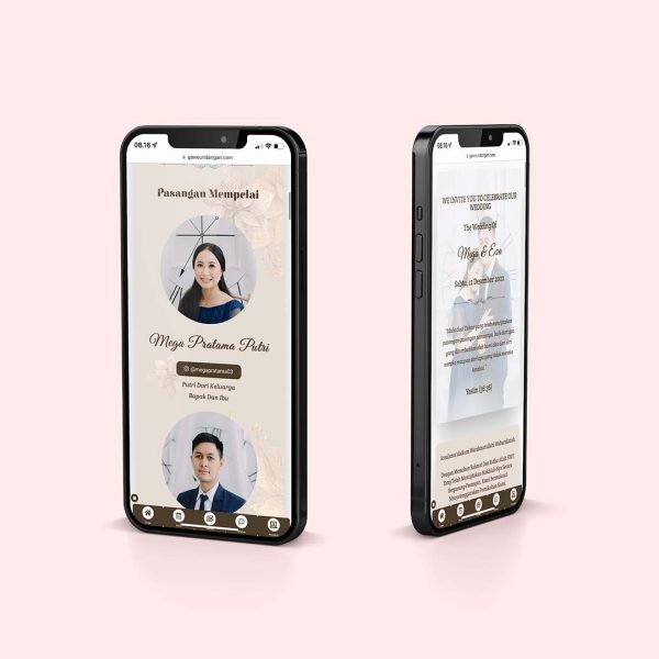 Katalog contoh undangan digital Exclusive Coklat - Gawe Undangan (2)