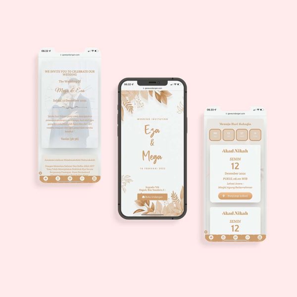 Katalog contoh undangan digital exclusive caramel - Gawe Undangan (1)