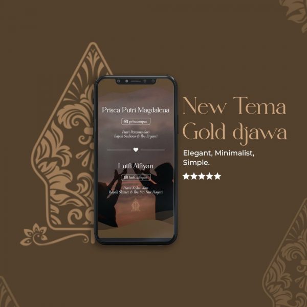 Undangan Website - Paket Exclusive Gold Jawa