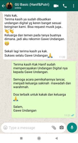 Testimoni Gawe Undangan website (1)